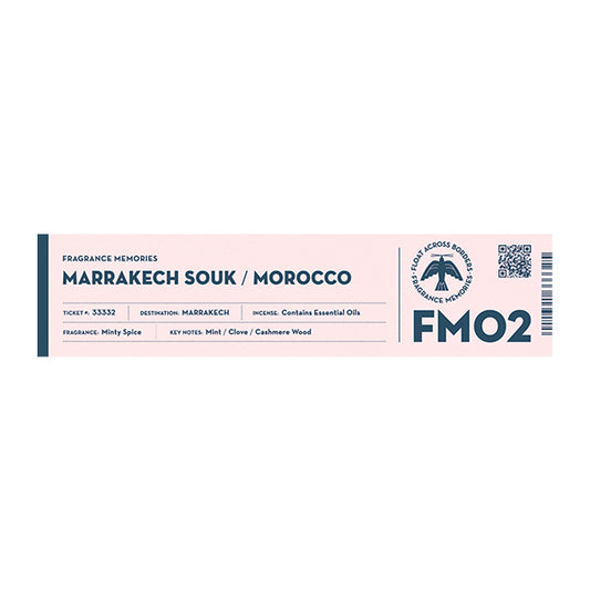 FRAGRANCE MEMORIES - FM 02 Marrakech Souk / Morocco 15 sticks (min. multiple of 6)