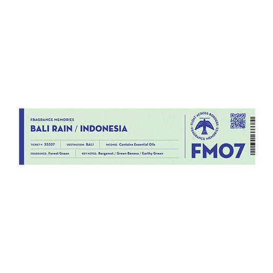 FRAGRANCE MEMORIES - FM 07 Bali Rain / Indonesia 15 sticks (min. multiple of 6)