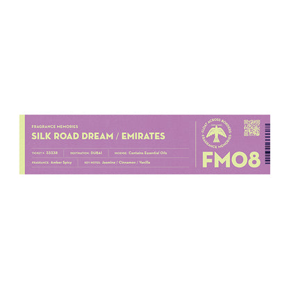 FRAGRANCE MEMORIES - FM 08 Silk Road Dream / Emirates 15 sticks (min. multiple of 6)