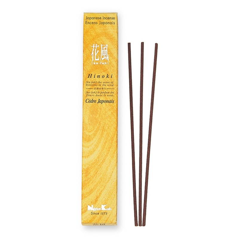 KA-FUH - Hinoki (Japanese Cypress ) 50 sticks (Case Pack QTY - 12)