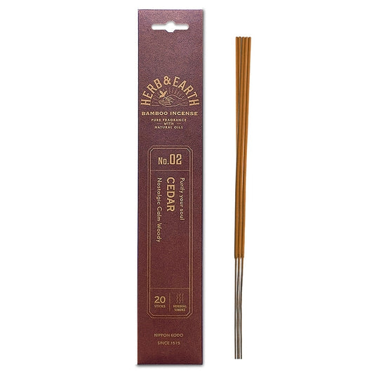 H&E - Cedar Bamboo Stick Incense (Case Pack QTY - 12)