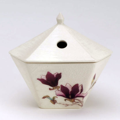 YUKARI INCENSE BURNER - Magnolia / White