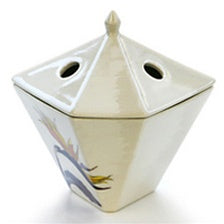 YUKARI INCENSE BURNER - A Bird of Paradise Flower / White