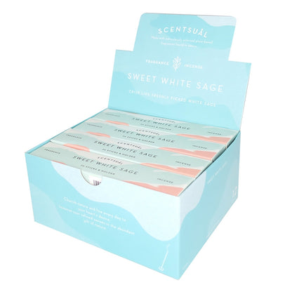 SCENTSUAL - Sweet White Sage 30 sticks (case pack qty - 12)