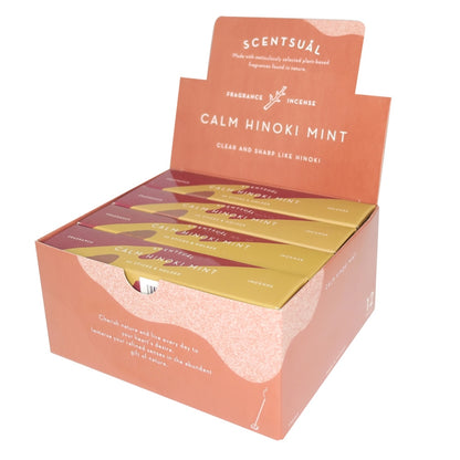 SCENTSUAL - Calm Hinoki Mint 30 sticks (case pack qty - 12)