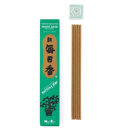 MORNING STAR - White Sage 50 sticks (Case Pack QTY - 12)