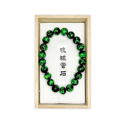 JUZU Bead Bracelet - Okinawa Green Firefly