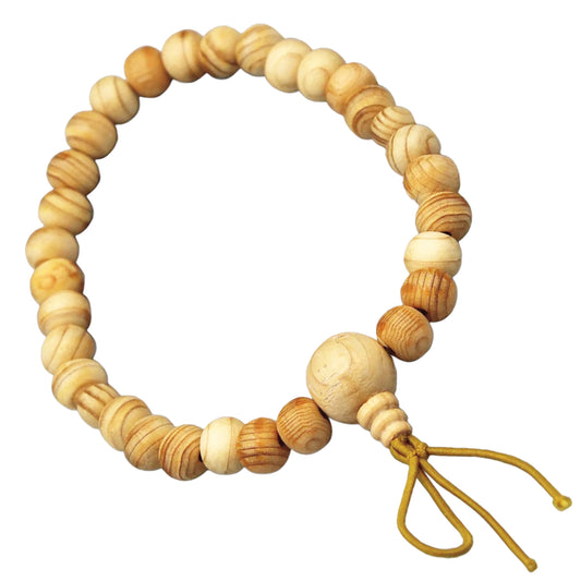 JUZU Bead Bracelet - Japanese Hinoki Cypress