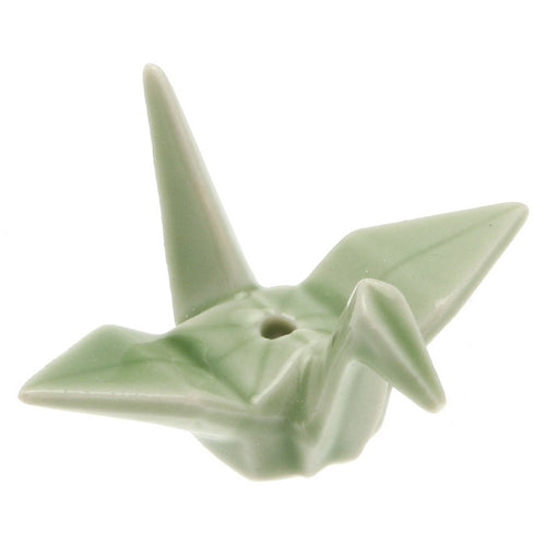 CRANE INCENSE HOLDER - Light Green (Case Pack QTY - 5)