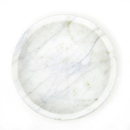 Round White Marble Bowl