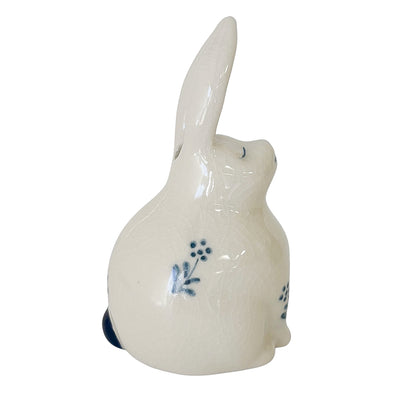 CERAMIC INCENSE BURNER - Rabbit (White Finish)