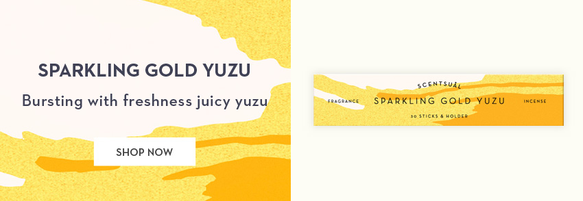 Scentsual Sparkling Gold yuzu Japanese Incense fragrance