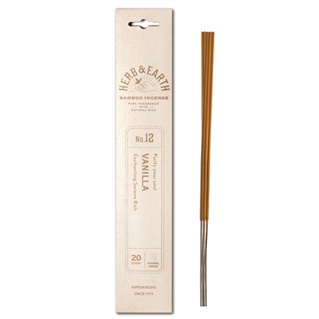 HERB & EARTH - Bamboo Stick Incense VANILLA | NIPPON KODO WHOLESALE ...